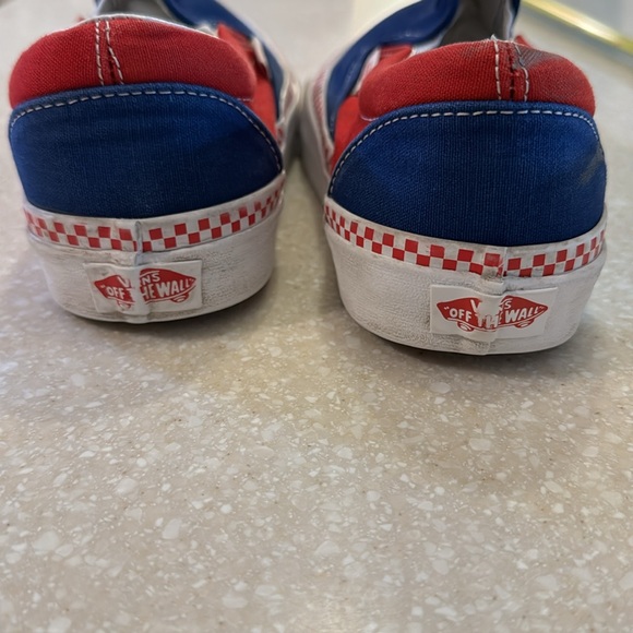 Vans Racing Slip Ons Sneakers Womens 8.5 Men’s 6.5 - Picture 6 of 8